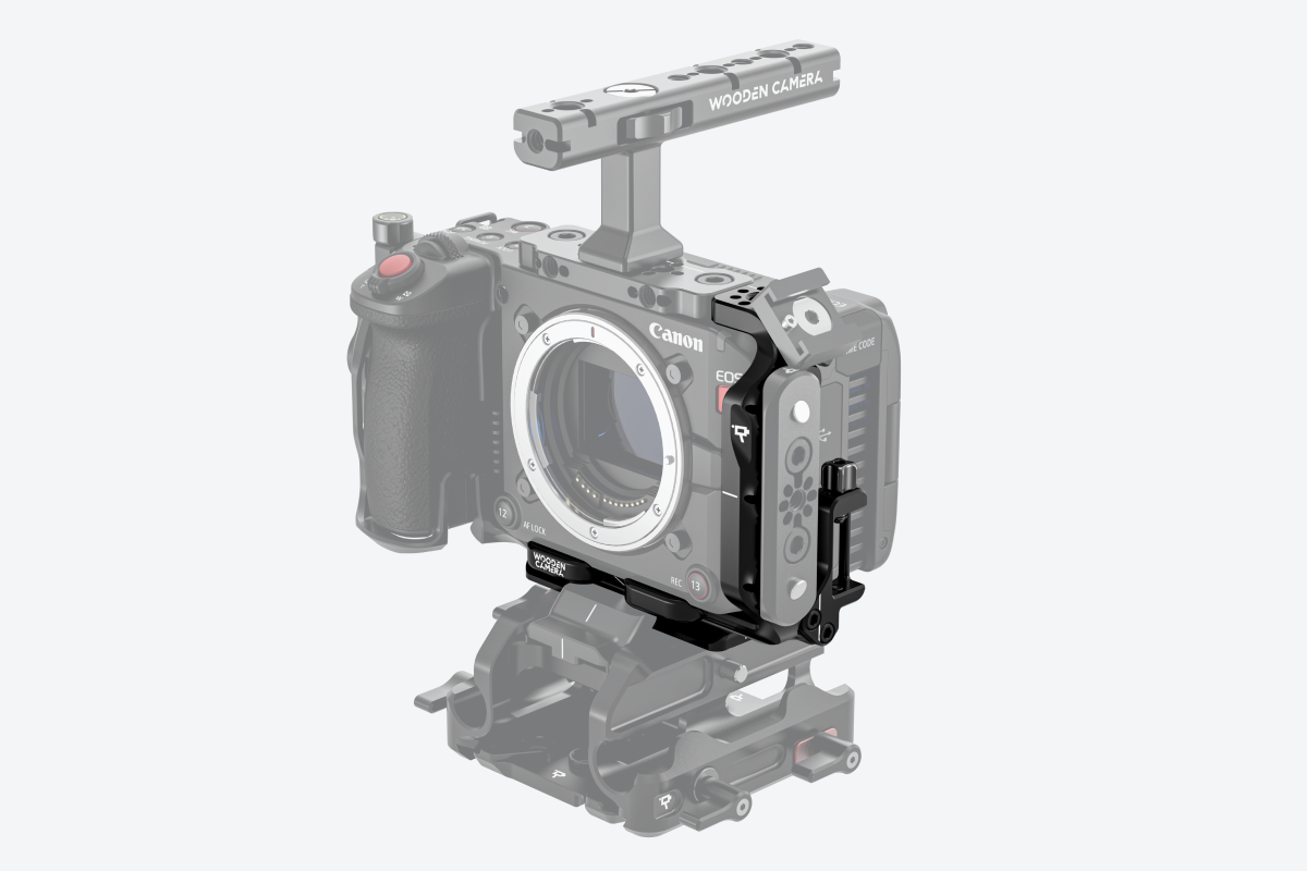 Wooden Camera Cage L-Bracket for Canon EOS C50