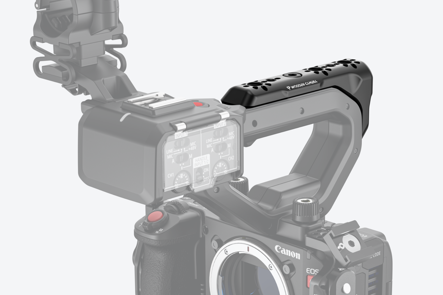 Wooden Camera Carry Handle Bracket  for Canon EOS C50