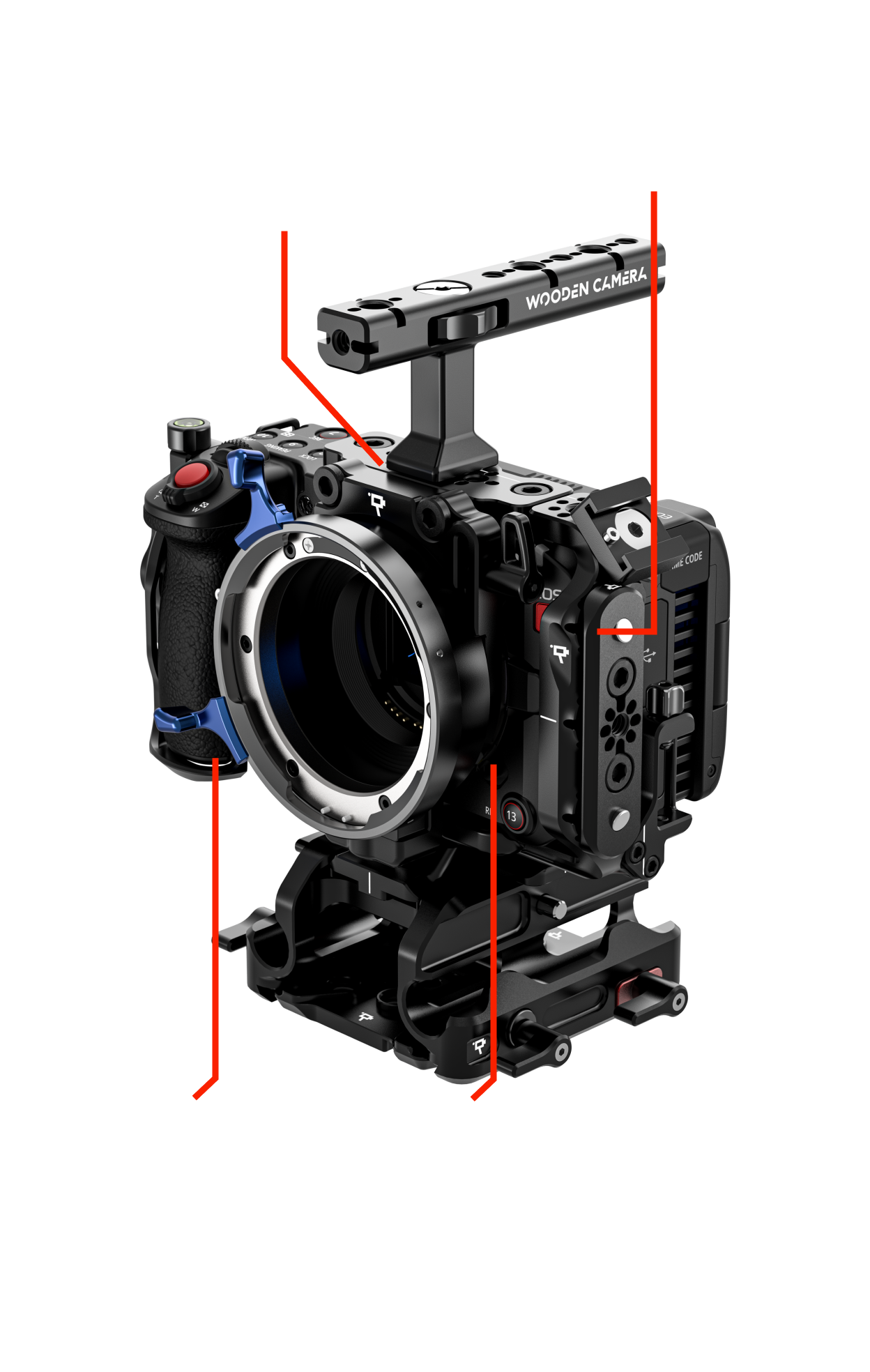 Wooden Camera Elite Accessory Cage System for Canon EOSC50