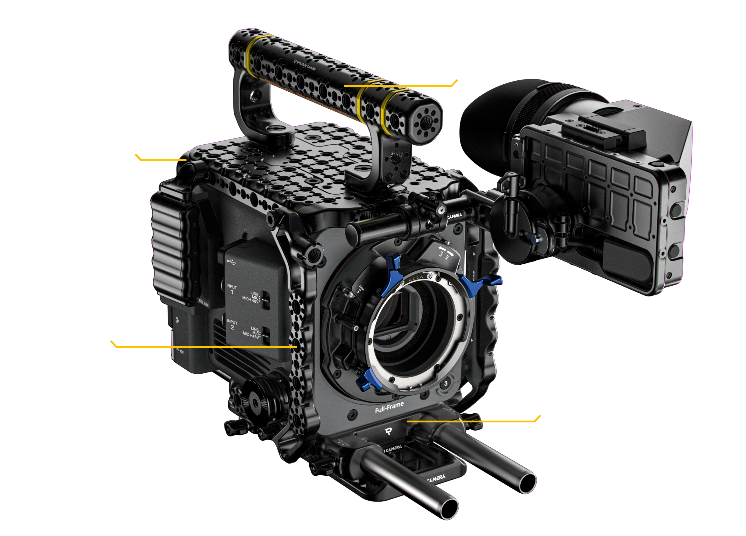 Sony BURANO Accessory System Call Out Front